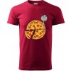 Pizza DJ - Klasické pánske tričko vyššej gramáže - 3XL ( Marlboro červená )