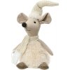 Dekoratívna figúrka myška textilná 29 cm