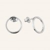 SilveAmo Minimalistické strieborné náušnice Kruh C2.1090
