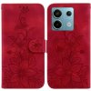 Peňaženkové kožené puzdro Lily na Xiaomi Redmi Note 13 Pro - Červená