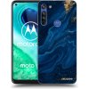 Picasee silikónový prehľadný obal pre Motorola Moto G8 - Blue