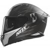 Přilba N401 Crower, NOX (černá matná, stříbrná, vel. XL)