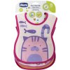 CHICCO Podbradník bavlnený nepremokavý- pink 2ks, 6m+