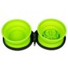 Cestovná dvojmiska SLOWFEEDER zelená 700ml Kiwi