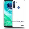 Picasee silikónový prehľadný obal pre Motorola Moto G8 - Milujem ťa