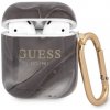 Guess TPU Shiny Marble Puzdro pre Airpods 1/2 Black GUA2UNMK