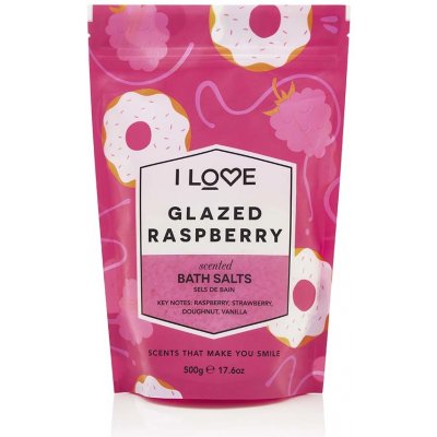 I Love Glazed Raspberry Bath Salts 500 g