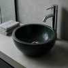 Indera Gemma 501 Ø45 cm Black Kamenné umývadlo leštený mramor