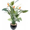 Umelá palma Strelicia s 3 veľkými kvetmi, 110cm