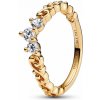 PANDORA pozlátený prsteň Kráľovská tiara 162232C01