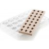 Silikomart Profesionálna polykarbonátová Forma na pralinky ovál 24x8,5ml