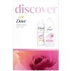 Dove Discover Powder Soft antiperspirant v spreji 150 ml + Petal Soft sprchový gél 250 ml