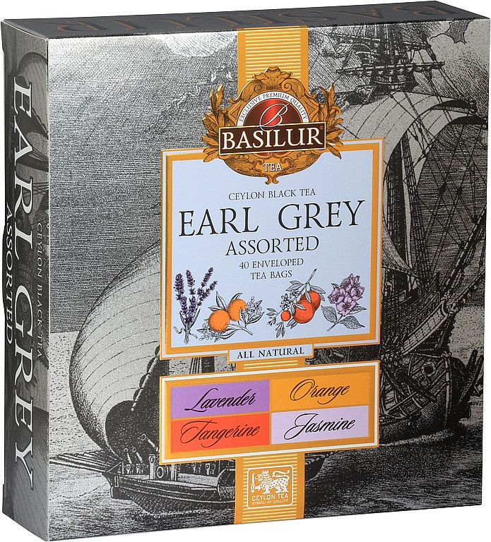 BASILUR Earl Grey Assorted 40 gastro sáčkov