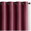 Záves AmeliaHome Velvet s priechodkami 140x270 cm burgundy, veľkosť 140x270