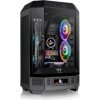 THERMALTAKE Case The Tower 300, mATX, Průhledná bočnice, 2x 140mm Fan, černá - CA-1Y4-00S1WN-00