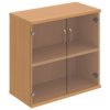 Policová skriňa Strong, 80x76,8x40 cm, buk - 1 kus - 1 KS - nie - 1 - 60 mesiacov - rovná - uzatvorená - Hobis - 2x sklenené - 80 cm - Strong - 40 cm - 76.8 cm - buk - 34.4 kilogramu HOBIS