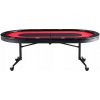 SucceBuy Skladacie nohy na pokerový stôl 2290x1220x800MM čierno-červené