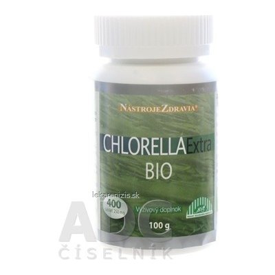 Nástroje Zdravia Chlorella extra Bio 100 g 400 tabliet