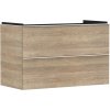Hansgrohe Xelu Q Umývadlová skrinka, 63x98x50 cm, 2 zásuvky, prírodný dub/matná biela 54033700-HG