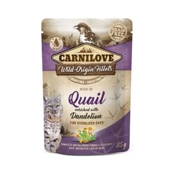 Carnilove Cat Pouch Rich in Quail Enriched with Dandelion for sterilized 85 g