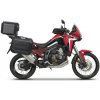 SHAD Kompletná sada čiernych hliníkových kufrov TERRA BLACK , 37 litrov vrchný kufor, 36/47 litrov bočné kufre, vrátane montážnej sady a platni SHAD HONDA CRF 1100 Africa Twin
