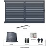 Posuvná hliníková brána 4000 x 1803 mm s pohonom TU4324KSD