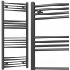 Vodný kúpeľňový radiátor Gamma 482 W 500 x 1200 mm čierny