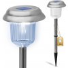 Solárna záhradná lampa LED poháňaná vonkajším studeným chrómom