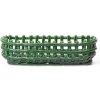 Ferm Living Keramický kôš Emerald Green Oval