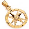 iZlato Forever Zlatý prívesok kompas, 14K IZ24556