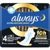 Always Ultra Hygienické Vložky Secure Night S Krídelkami 6 ks