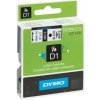 DYMO páska D1 12mm x 7m, biela na čiernej S0720610