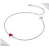 For Silver Náramek RED HEART - STŘÍBRO 925