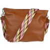 NovaKabelka.sk Prisca Camel s prídavným popruhom II kožená talianska crossbody kabelka camel