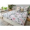 Súprava 1+1+1 posteľnej bavlnenej obliečky, FLORAL