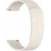 Techsuit – remienok na hodinky 18 mm (W074) pre Huawei Watch GT 4 (41 mm) / W1 / Honor Watch S1 / Garmin Venu 2S / Vivoactive 4S – béžový