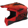 LS2 MX708 Fast II Duck M.H-V Oranžovo-Červená Motokrosová Prilba M
