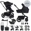 EASYWALKER SET Kočík 4v1 Harvey⁵ Midnight Black XXL AIR + CYBEX Aton B2 i-Size + základňa