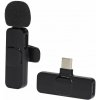 NEDIS bezdrátový mikrofon/ pro notebook / Smartphone / Tablet/ vypínač/ USB-C zásuvka/ kabel 1,8m/ černý MICW110BK
