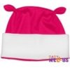 Čiapočka Baby Nellys uška - sýto ružová