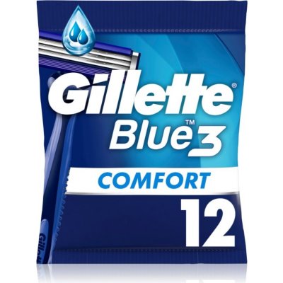 Gillette Blue 3 Comfort jednorázové holiace strojčeky pre mužov 12 ks