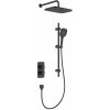 KFA - Súprava sprchová Malaga, termostatická, podomietková s posuvným drážkovým ramenom, čierna 5759-301-81