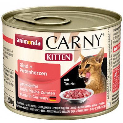 Animonda CARNY® cat Kitten hovädzie,teľacie a kura 200 g konzerva