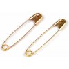 Spínacie špendlíky dĺžka 28 mm - zlatá (100 zväz.)