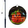 Rappa Lampión Halloween tekvica 25 cm so svietiacou paličkou 50 cm
