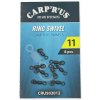 CARP ´R´ US Obratlík s krúžkom 360° Ring Swivel veľ.11 8 ks