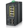 Zyxel 8xGb+4xSFP POE IP30 DIN 240W RGS200-12P