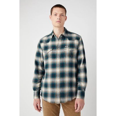 Wrangler pánska košeľa Western shirt zelená112341164
