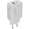 Canyon OnCharge 250, univerzálna nabíjačka do steny, 1x USB-C + 1x USB-A, PD 25W, biela CNE-CHA250-21