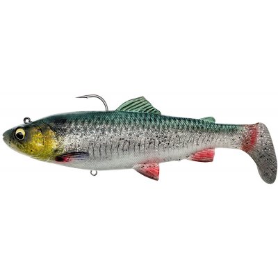 Savage Gear Gumová Nástraha 4D Rattle Shad Trout Sinking Green Silver - 12,5 cm 35 g